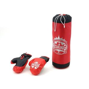 Boxing Bag with Gloves